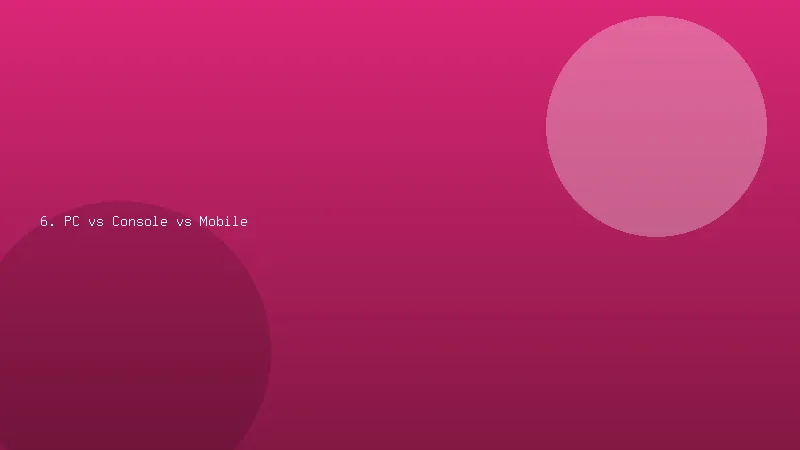 6. PC vs Console vs Mobile — GameLanderor gaming guide illustration